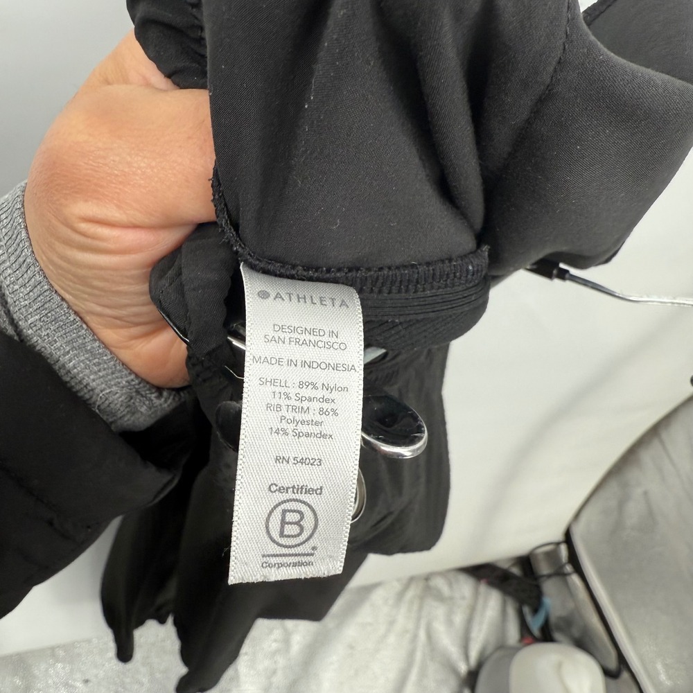 Athleta Textured Brooklyn Jogger Pants Black Womens Size 8 Athletic Casual - Picture 9 of 11